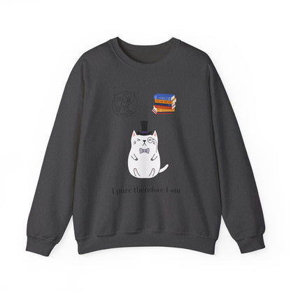The Purrlosopher Sweatshirt – Cat Philosopher Crew Neck