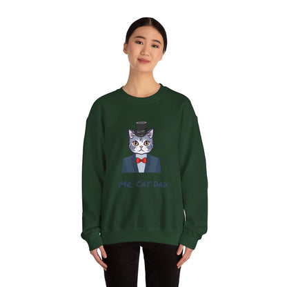 Mr. Cat Dad Sweatshirt – Logo Crew Neck for Cat Lovers