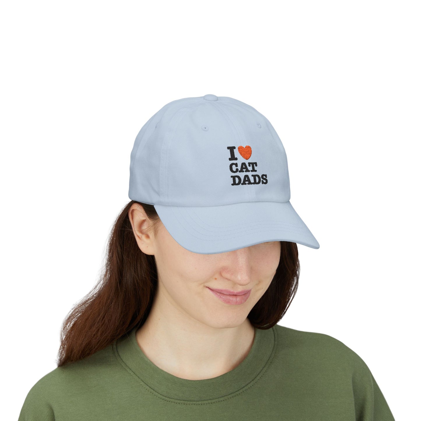 I Love Cat Dads Dad Cap – Embroidered Classic Baseball Hat