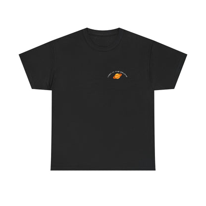 Lost in the Galaxy T-Shirt – Floating Space Cat Yarn Tee