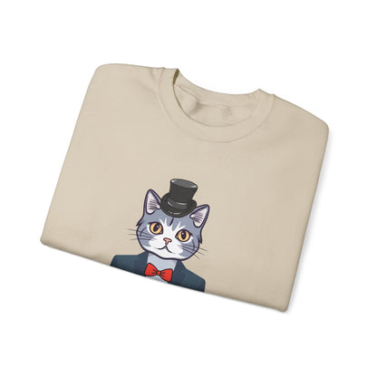 Mr. Cat Dad Sweatshirt – Logo Crew Neck for Cat Lovers