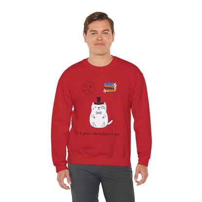 The Purrlosopher Sweatshirt – Cat Philosopher Crew Neck