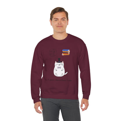 The Purrlosopher Sweatshirt – Cat Philosopher Crew Neck