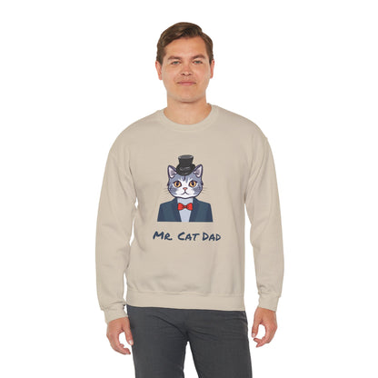 Mr. Cat Dad Sweatshirt – Logo Crew Neck for Cat Lovers