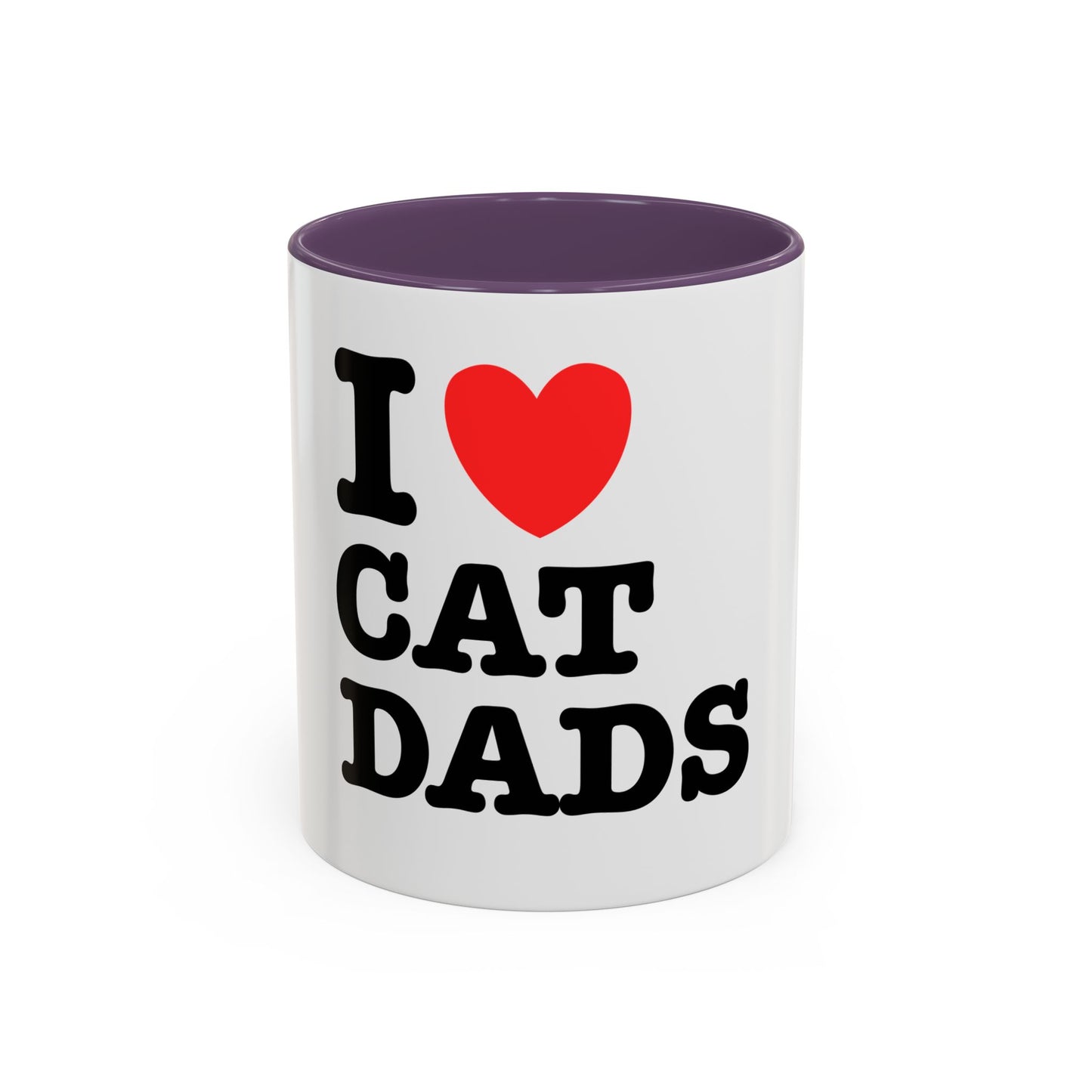 I Love Cat Dads Coffee Mug – 11oz Ceramic Mug