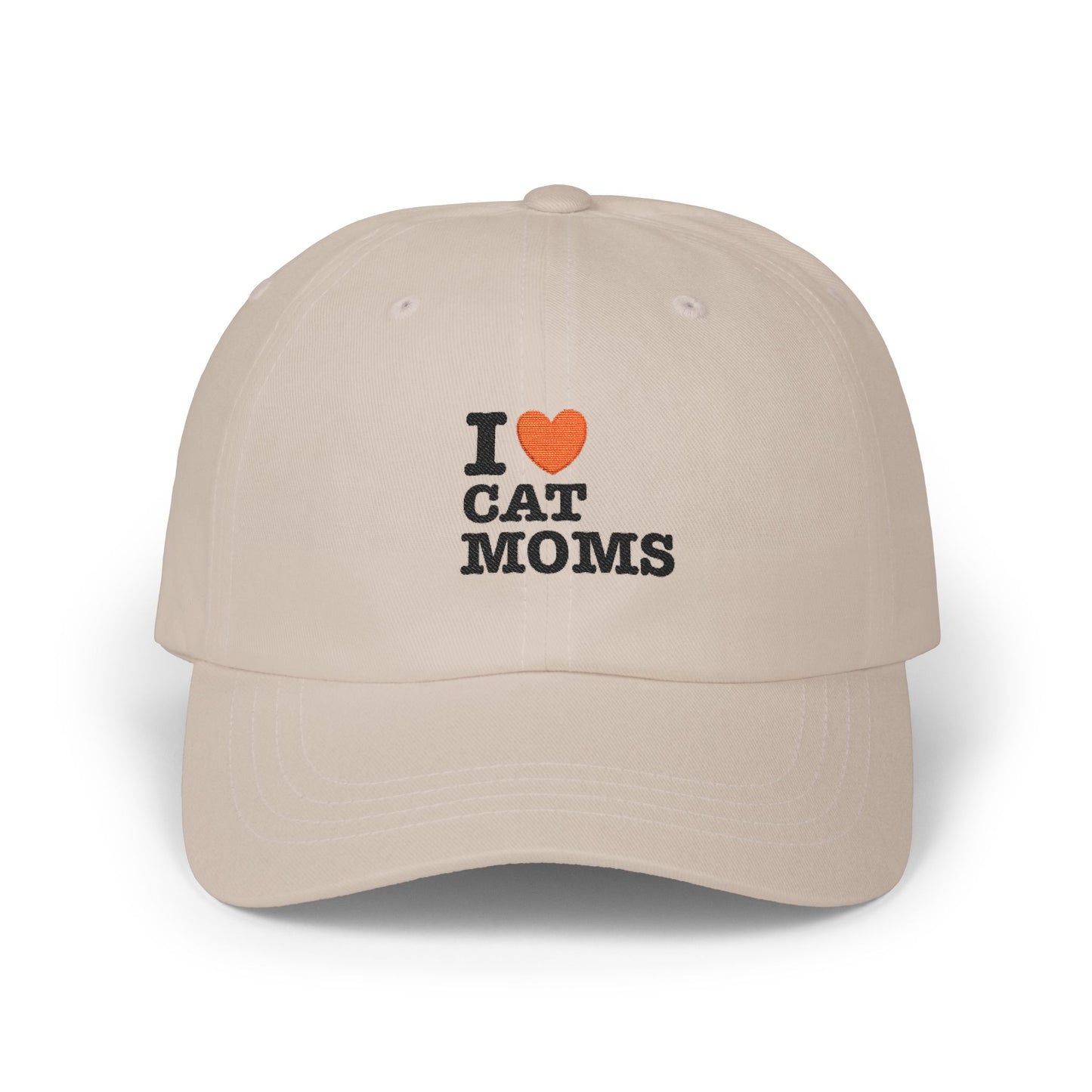 I Love Cat Moms Dad Cap – Embroidered Classic Baseball Hat
