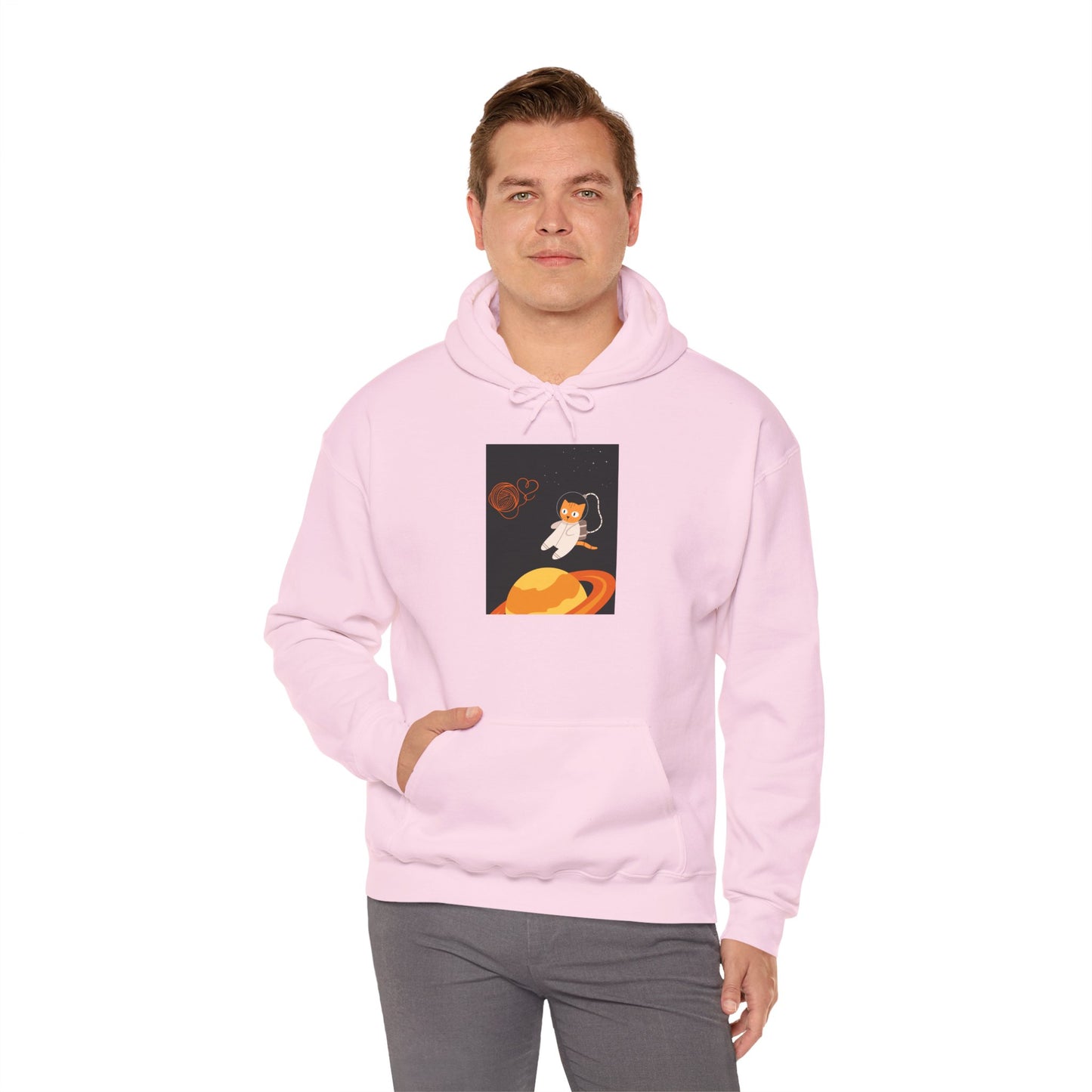 Lost in the Galaxy Hoodie – Space Cat-Inspired Sweatshirt
