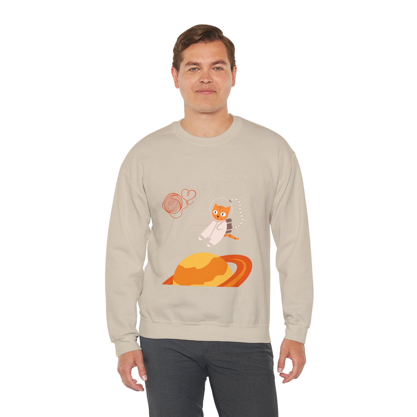 Lost in the Galaxy Sweatshirt – Cat in Space Crew Neck