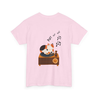 Meow Mix T-Shirt – Cat on Record Player Music Tee
