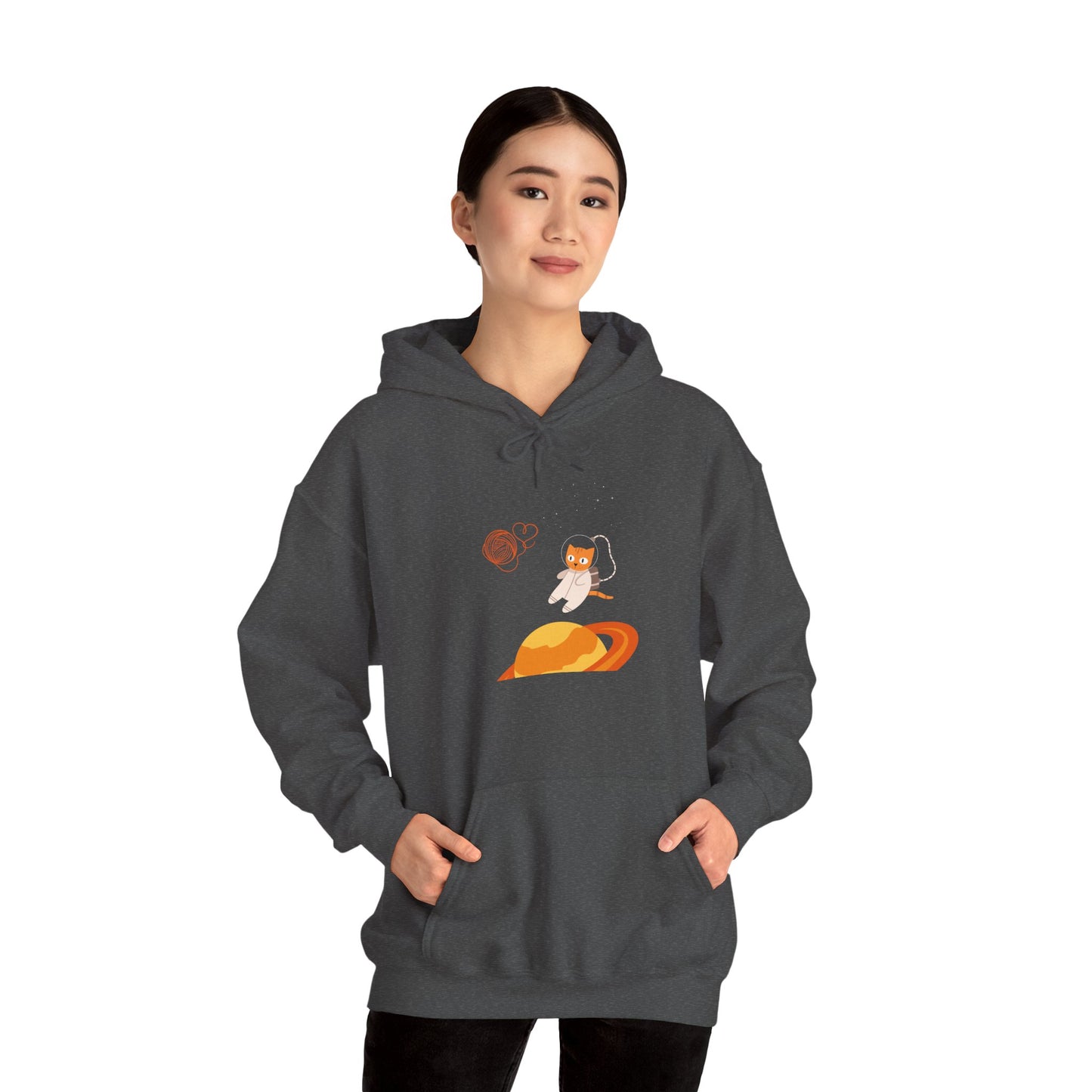 Lost in the Galaxy Hoodie – Space Cat-Inspired Sweatshirt