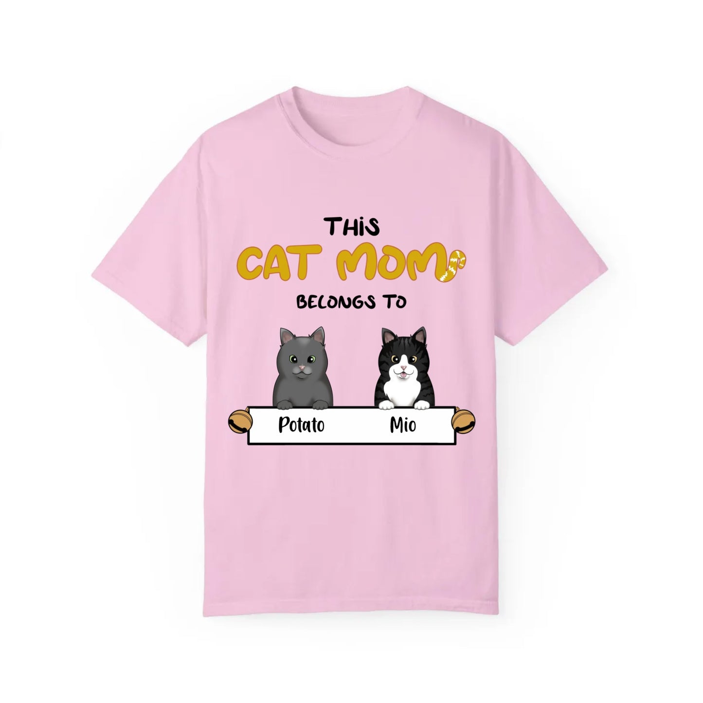 This Cat Mom Belongs To - Personalized Cat Mom T-Shirt